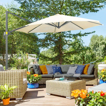 Ombrellone-da-Giardino-Decentrato-3x2.5-m-con-Angolazione-Regolabile-e-Girevole-a-360°,-Crema-84D-052V00CW