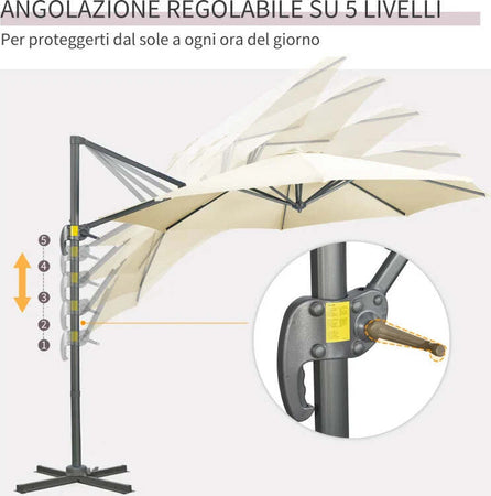 Ombrellone-da-Giardino-Decentrato-3x2.5-m-con-Angolazione-Regolabile-e-Girevole-a-360°,-Crema-84D-052V00CW