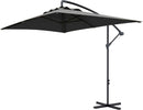 Ombrellone-da-Giardino-Decentrato-con-Base-a-Croce-e-Apertura-a-Manovella,-294x193cm,-Grigio-84D-270V00CG