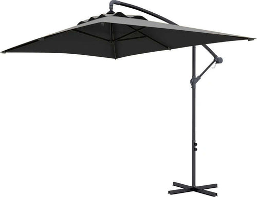 Ombrellone-da-Giardino-Decentrato-con-Base-a-Croce-e-Apertura-a-Manovella,-294x193cm,-Grigio-84D-270V00CG