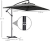 Ombrellone-da-Giardino-Decentrato-con-Base-a-Croce-e-Apertura-a-Manovella,-294x193cm,-Grigio-84D-270V00CG