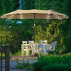 Ombrellone-da-Giardino-Doppio-4.5m-con-48-Luci-LED-e-Manovella,-Cachi-84D-178KK