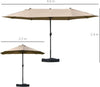 Ombrellone-da-Giardino-Doppio-460x270cm,-Ombrellone-da-Esterno-con-Apertura-a-Manovella,-Base-a-Croce-e-Zavorra,-Acciaio-e-Poliestere-Khaki--84D-031V03SD