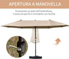 Ombrellone-da-Giardino-Doppio-460x270cm,-Ombrellone-da-Esterno-con-Apertura-a-Manovella,-Base-a-Croce-e-Zavorra,-Acciaio-e-Poliestere-Khaki--84D-031V03SD