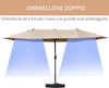 Ombrellone-da-Giardino-Doppio-460x270cm,-Ombrellone-da-Esterno-con-Apertura-a-Manovella,-Base-a-Croce-e-Zavorra,-Acciaio-e-Poliestere-Khaki--84D-031V03SD