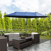 Ombrellone-da-Giardino-Doppio-con-Apertura-a-Manovella,-Acciaio-e-Poliestere,-460x270x240-cm,-Blu-84D-031V01BU