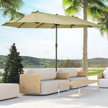 Ombrellone-da-Giardino-Doppio-con-Apertura-a-Manovella,-in-Acciaio-e-Poliestere,-460x270x240-cm-84D-031V01CF