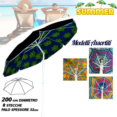 OMBRELLONE DA SPIAGGIA DIAMETRO 200 CM ANTIVENTO CON SNODO + SACCA CON TRACOLLA Giardino e giardinaggio/Arredamento da giardino e accessori/Ombrelloni tende e tettucci parasole/Ombrelloni Trade Shop italia - Napoli, Commerciovirtuoso.it