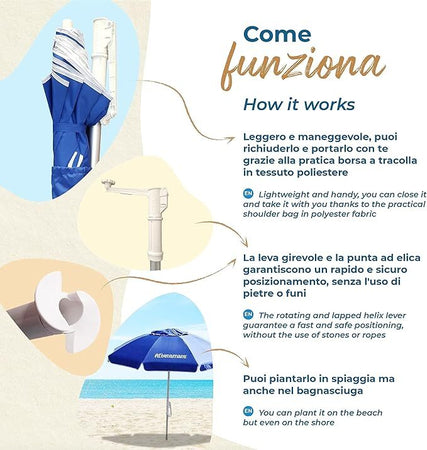 Ombrellone-da-spiaggia-rosso-antivento-alluminio-Protezione-solare-UV50+-Punta-elica-Inclinabile-regolabile-altezza-Made-in-Italy-giardino-piscina