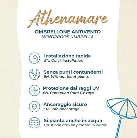 Ombrellone-da-spiaggia-rosso-antivento-alluminio-Protezione-solare-UV50+-Punta-elica-Inclinabile-regolabile-altezza-Made-in-Italy-giardino-piscina
