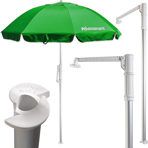 Ombrellone-da-spiaggia-verde-antivento-alluminio-Protezione-solare-UV50+-Punta-elica-Inclinabile-regolabile-altezza-Made-in-Italy-giardino-piscina
