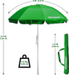Ombrellone-da-spiaggia-verde-antivento-alluminio-Protezione-solare-UV50+-Punta-elica-Inclinabile-regolabile-altezza-Made-in-Italy-giardino-piscina