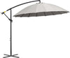 Ombrellone-Decentrato-da-Giardino-3x2.6-m-a-18-Stecche-con-Base-a-Croce,-Grigio-84D-118GY