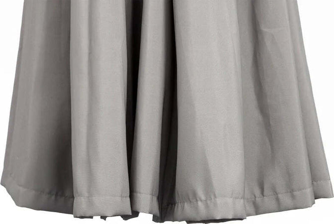 Ombrellone-Decentrato-da-Giardino-3x2.6-m-a-18-Stecche-con-Base-a-Croce,-Grigio-84D-118GY