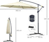 Ombrellone-Decentrato-da-Giardino-con-Base-a-Croce-Inclusa,-in-Metallo-e-Poliestere,-3x2.5-m,-Beige-01-0218