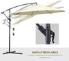 Ombrellone-Decentrato-da-Giardino-con-Base-a-Croce-Inclusa,-in-Metallo-e-Poliestere,-3x2.5-m,-Beige-01-0218