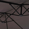 Ombrellone-Doppio-da-Giardino-in-Metallo-e-Poliestere-Anti-UV-Impermeabile,-440x270x250cm,-Grigio-84D-085GY