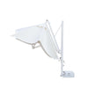 Ombrellone quadrato professionale con palo laterale Galileo Starwhite in alluminio per esterno Made In Italy