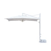 Ombrellone quadrato professionale con palo laterale Galileo Starwhite in alluminio per esterno Made In Italy