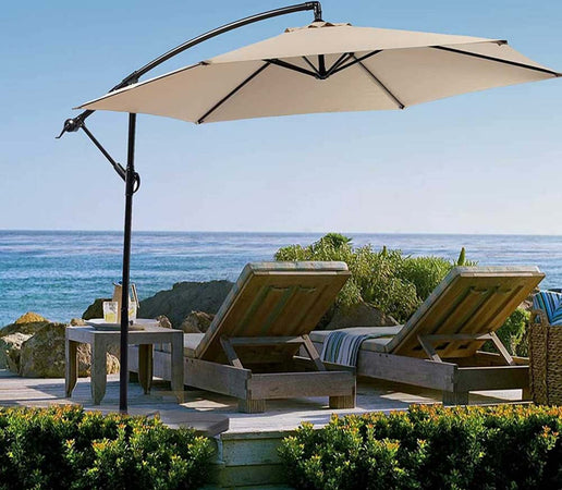 Ombrellone Giardino Decentrato 3x3 Con Pendente Palo Alluminio Gazebo Antivento Ombrelloni Trade Shop italia - Napoli, Commerciovirtuoso.it