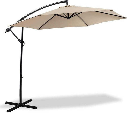 Ombrellone-Giardino-Decentrato-3x3-Con-Pendente-Palo-Alluminio-Gazebo-Antivento