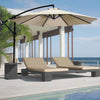 Ombrellone-Giardino-Decentrato-3x3-Mt-Beige-Palo-Alluminio-Gazebo-Piscina