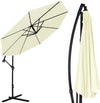 Ombrellone-Giardino-Decentrato-3x3-Mt-Beige-Palo-Alluminio-Gazebo-Piscina