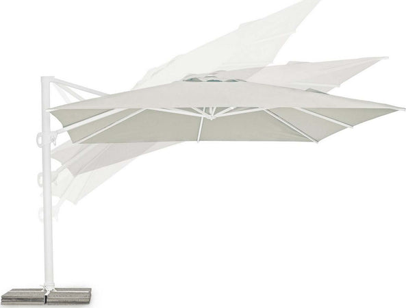 Ombrellone in alluminio con palo laterale orientabile da giardino Eden Giardino e giardinaggio/Arredamento da giardino e accessori/Ombrelloni tende e tettucci parasole/Ombrelloni Decor Space - Altamura, Commerciovirtuoso.it