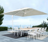 Ombrellone in alluminio con palo laterale orientabile da giardino Eden Giardino e giardinaggio/Arredamento da giardino e accessori/Ombrelloni tende e tettucci parasole/Ombrelloni Decor Space - Altamura, Commerciovirtuoso.it