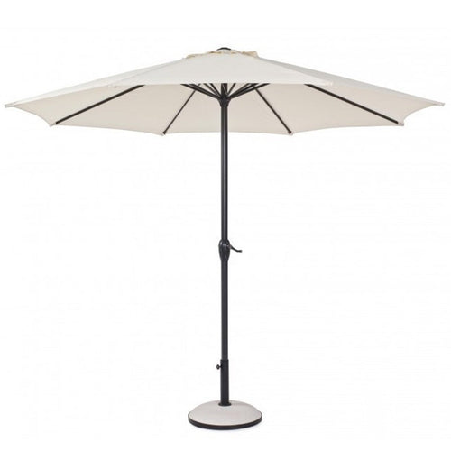 Ombrellone palo centrale Kalife in alluminio verniciato a polvere per giardino e balcone Ø 300 cm