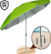 Ombrellone-Mare-Spiaggia-Giardino-210cm-in-Alluminio-con-Punta-Tridente