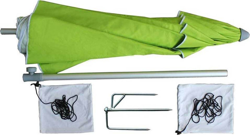 Ombrellone-Mare-Spiaggia-Giardino-210cm-in-Alluminio-con-Punta-Tridente
