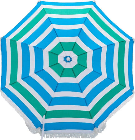Ombrellone Mare Spiaggia Giardino Acciaio 180cm Con Frange E Palo Effetto Legno Giardino e giardinaggio/Arredamento da giardino e accessori/Ombrelloni tende e tettucci parasole/Ombrelloni Trade Shop italia - Napoli, Commerciovirtuoso.it