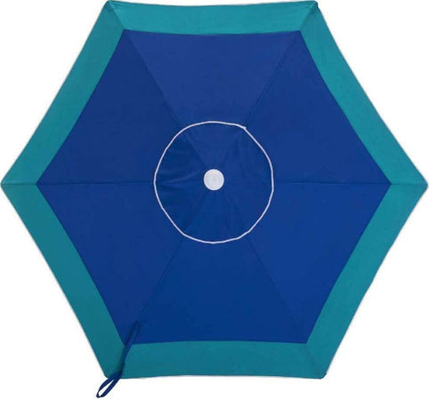 Ombrellone-Mare-Spiaggia-Giardino-Acciaio-Grande-210cm-Turchese-Blu-con-Custodia