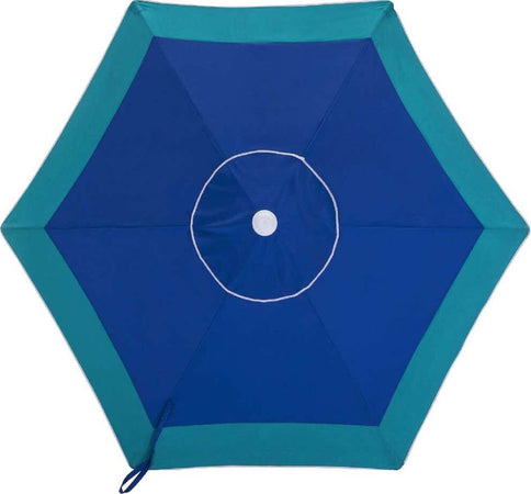 Ombrellone-Mare-Spiaggia-Giardino-Acciaio-Grande-210cm-Turchese-Blu-con-Custodia