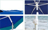 Ombrellone-Mare-Spiaggia-Giardino-Acciaio-Grande-210cm-Turchese-Blu-con-Custodia