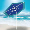 Ombrellone-Mare-Spiaggia-Giardino-Acciaio-Grande-210cm-Turchese-Blu-con-Custodia