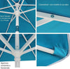 Ombrellone-Mare-Spiaggia-Giardino-Acciaio-Inox-Grande-210cm-Azzurro-con-Custodia