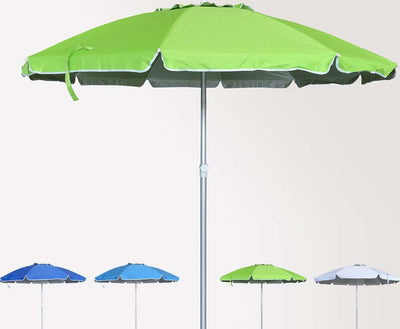 OMBRELLONE MARE SPIAGGIA GIARDINO METALLO 210 CM CON CUSTODIA COLORE VERDE  Trade Shop italia - Napoli, Commerciovirtuoso.it