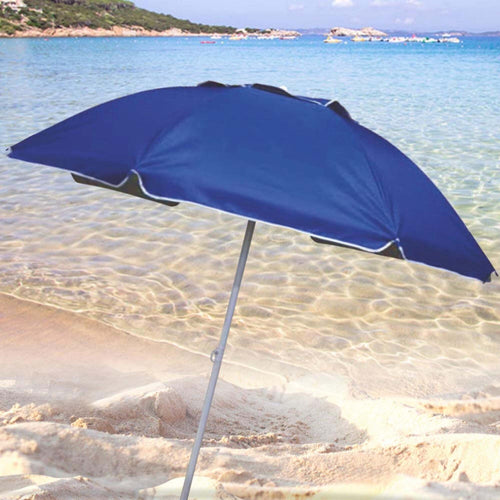 Ombrellone Mare Spiaggia Giardino Palo Alluminio E Tessuto Grande 240cm Blu Ombrelloni Trade Shop italia - Napoli, Commerciovirtuoso.it