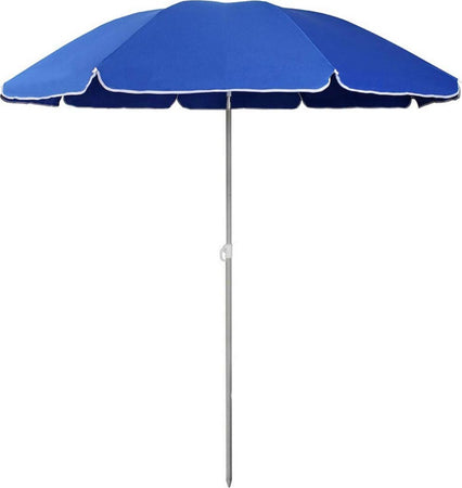 Ombrellone Mare Spiaggia Giardino Palo Alluminio E Tessuto Grande 240cm Blu Ombrelloni Trade Shop italia - Napoli, Commerciovirtuoso.it