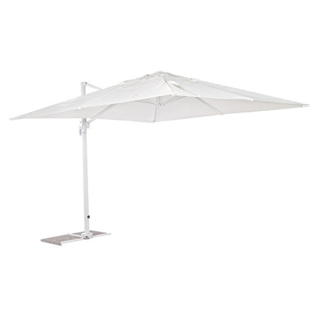 Ombrellone con palo laterale "Sahara" in alluminio verniciato a polvere da giardino e balcone