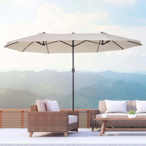 Ombrellone-Parasole-da-Giardino-e-Esterno-Doppio,-Ombrellone-Rettangolare-in-Tessuto-e-Poliestere,-4.55-x-2.4m,-Beige-84D-030V01CW