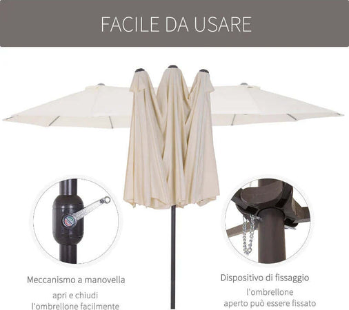 Ombrellone-Parasole-da-Giardino-e-Esterno-Doppio,-Ombrellone-Rettangolare-in-Tessuto-e-Poliestere,-4.55-x-2.4m,-Beige-84D-030V01CW