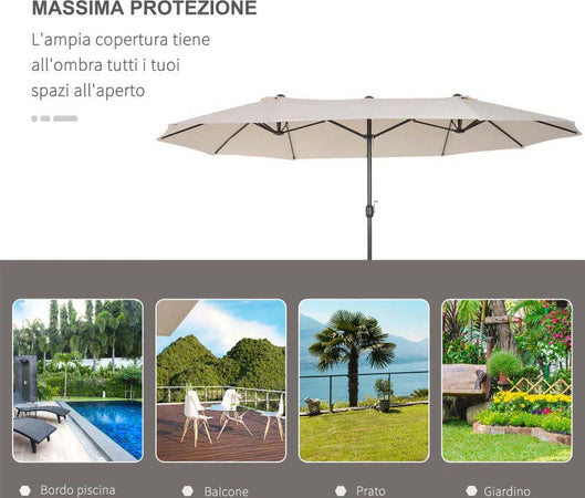 Ombrellone-Parasole-da-Giardino-e-Esterno-Doppio,-Ombrellone-Rettangolare-in-Tessuto-e-Poliestere,-4.55-x-2.4m,-Beige-84D-030V01CW
