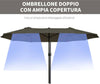 Ombrellone-Parasole-da-Giardino-Esterno-Doppio,-Ombrellone-Rettangolare-in-Tessuto-e-Poliestere,-4.6-x-2.4m,-Grigio-84D-030V01GY