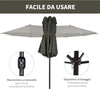 Ombrellone-Parasole-da-Giardino-Esterno-Doppio,-Ombrellone-Rettangolare-in-Tessuto-e-Poliestere,-4.6-x-2.4m,-Grigio-84D-030V01GY