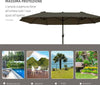 Ombrellone-Parasole-da-Giardino-Esterno-Doppio,-Ombrellone-Rettangolare-in-Tessuto-e-Poliestere,-4.6-x-2.4m,-Grigio-84D-030V01GY