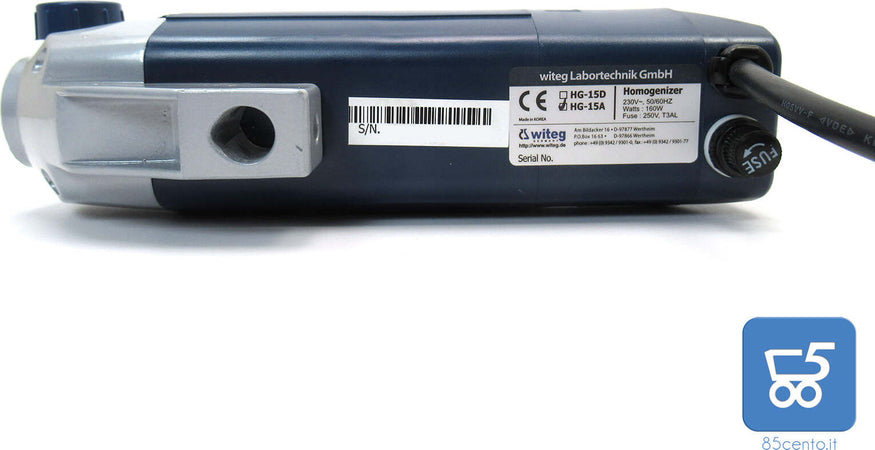 Omogeneizzatore WITEG HG-15A 27000 giri/min Controller Interno Analogico EX DEMO NO ACCESSORI