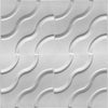 €1,99 Pannello in fibra naturale a parete 3D, rivestimento di lusso 3D 50X50cm BIANCO verniciabile FIORI - Eternal Parquet